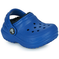 Schuhe Jungen Pantoletten / Clogs Crocs Classic Lined Clog T Blau