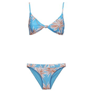 Kleidung Damen Bikini Roxy PT ROXY LOVE THE SURF KNOT SET Blau / Weiß