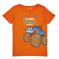 Kleidung Jungen T-Shirts Name it NMMBERT SS TOP Orange