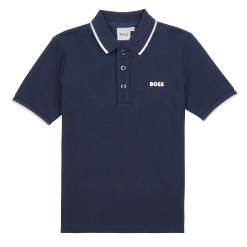 Kleidung Jungen Polohemden BOSS J25P26-849-C Marineblau