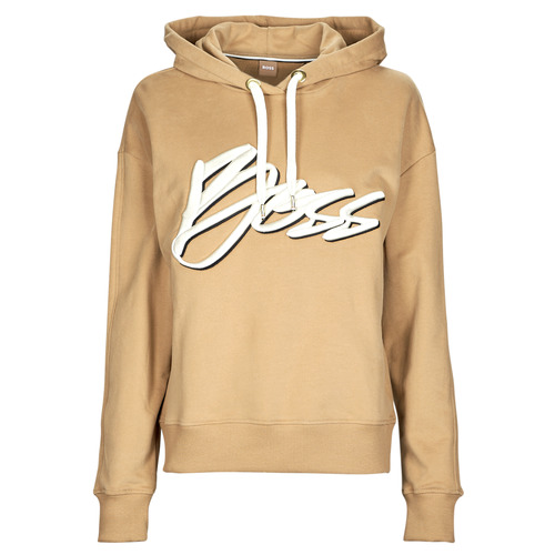 Kleidung Damen Sweatshirts BOSS Ecaisy_Logo Beige