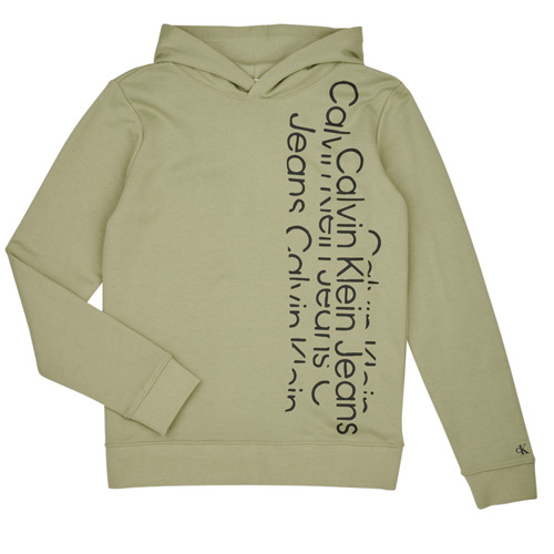 Vêtements Garçon Sweats Calvin Klein Jeans REPEAT INSTITUTIONAL LOGO HOODIE 