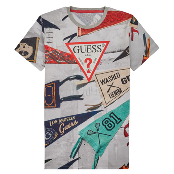 Kleidung Jungen T-Shirts Guess FLAG PRINT Bunt