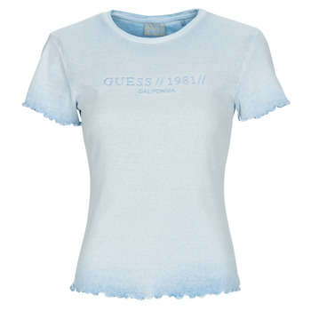 Kleidung Damen T-Shirts Guess SS CN EDURNE TEE Blau