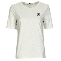 Vêtements Femme T-shirts manches courtes Tommy Hilfiger REG MONOGRAM EMB C-NK SS 