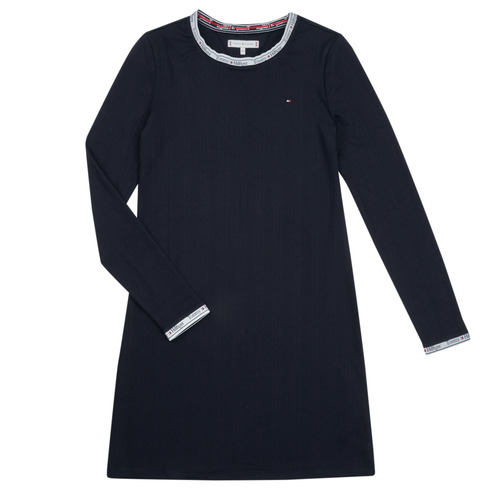 Vêtements Fille Robes courtes Tommy Hilfiger TOMMY TAPE RIB DRESS 