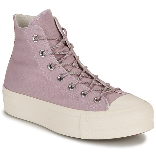 Scarpe Donna Sneakers alte Converse CHUCK TAYLOR ALL STAR LIFT PLATFORM SUMMER UTILITY-LUCID LILAC/V 