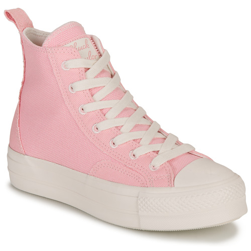 Schuhe Damen Sneaker High Converse CHUCK TAYLOR ALL STAR LIFT-SUNRISE PINK/SUNRISE PINK/VINTAGE WHI  