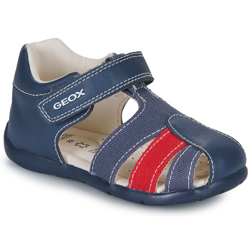 Schuhe Jungen Sandalen / Sandaletten Geox B ELTHAN BOY C Marineblau / Rot