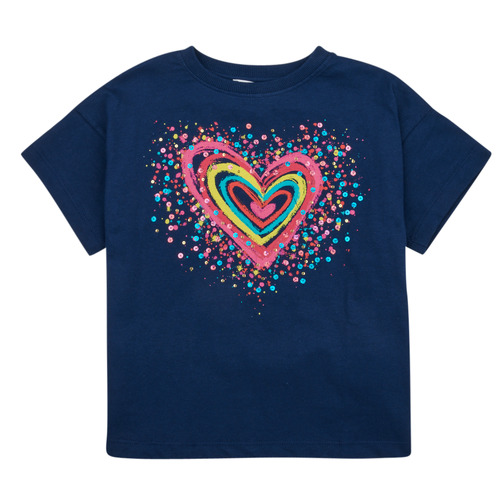 Kleidung Mädchen T-Shirts Desigual TS_HEART Marineblau