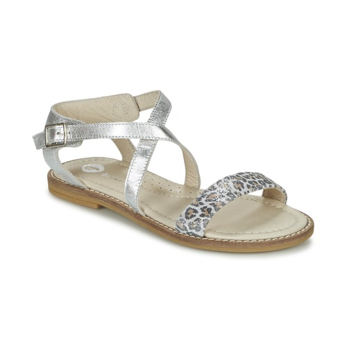 Schuhe Mädchen Sandalen / Sandaletten Garvalin COSMOS Silber