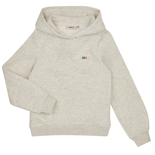 Kleidung Mädchen Sweatshirts Only KOGNOOMI L/S LOGO HOOD SWT NOOS Beige