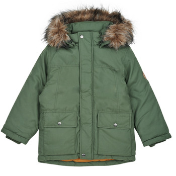 Kleidung Jungen Parkas Name it NKMMARLIN PARKA JACKET PB SOUTH Khaki