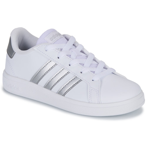 Schuhe Mädchen Sneaker Low Adidas Sportswear GRAND COURT 2.0 K Weiß / Silber