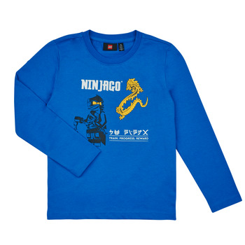 Kleidung Jungen Langarmshirts LEGO Wear  LWTAYLOR 624 - T-SHIRT L/S Blau