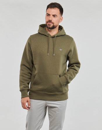 Kleidung Herren Sweatshirts Gant REG SHIELD HOODIE Khaki