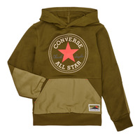 Kleidung Jungen Sweatshirts Converse GEAREDUPBLOCKEDFTMIXPO Khaki