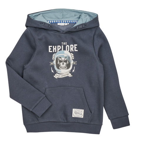 Kleidung Jungen Sweatshirts Name it NKMNUMBE SWE WH BRU PS Marineblau