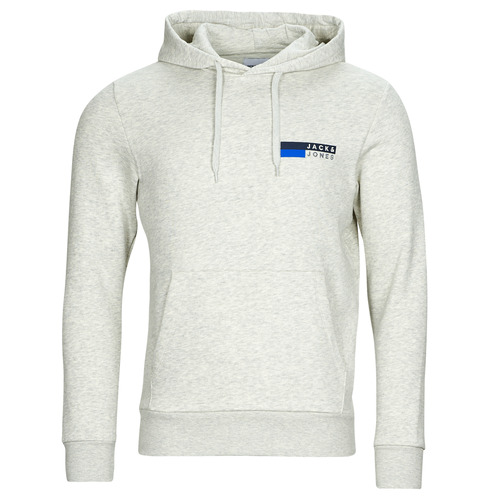 Kleidung Herren Sweatshirts Jack & Jones JJECORP LOGO SWEAT HOOD PLAY Weiß