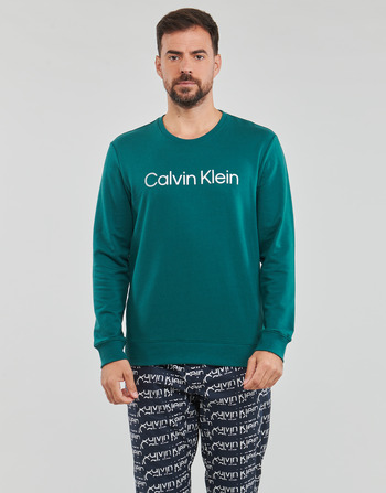 Kleidung Herren Sweatshirts Calvin Klein Jeans L/S SWEATSHIRT Blau