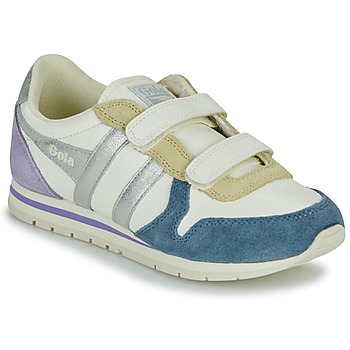 Schuhe Mädchen Sneaker Low Gola Daytona Quadrant Strap Beige / Marineblau