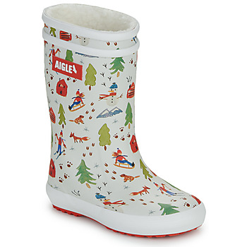 Chaussures Enfant Bottes de pluie Aigle LOLLY POP FUR PRINT 