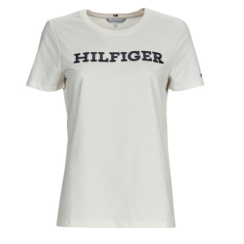 Abbigliamento Donna T-shirt maniche corte Tommy Hilfiger REG MONOTYPE EMB C-NK SS 