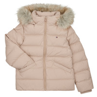 Vêtements Fille Doudounes Tommy Hilfiger ESSENTIAL DOWN FUR HOOD JACKET 