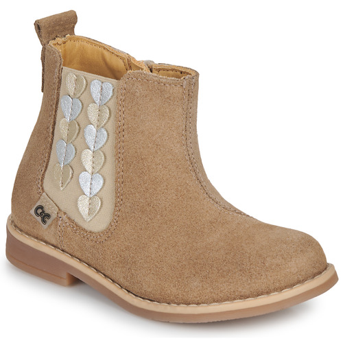 Schuhe Mädchen Boots Citrouille et Compagnie EELIA Beige