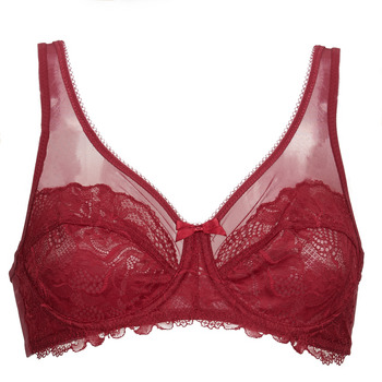 Unterwäsche Damen Full Cup BH DIM GENEROUS ESSENTIEL Bordeaux