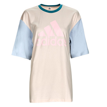 Kleidung Damen T-Shirts Adidas Sportswear BL BF TEE Beige / Blau