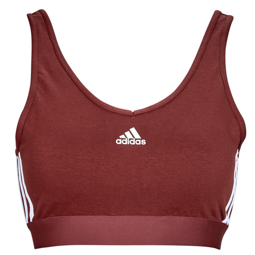 Kleidung Damen Tops Adidas Sportswear 3S CRO Braun, / Weiß