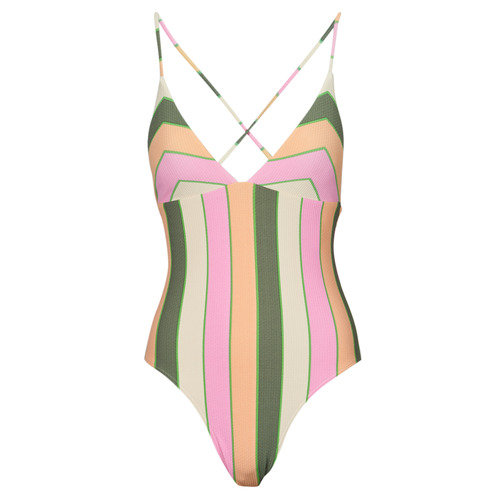 Kleidung Damen Badeanzug Roxy VISTA STRIPE ONE PIECE Bunt