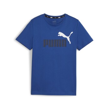 Vêtements Garçon T-shirts manches courtes Puma ESS+ 2 COL LOGO TEE B 