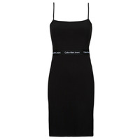 Kleidung Damen Kurze Kleider Calvin Klein Jeans LOGO ELASTIC STRAPPY DRESS    