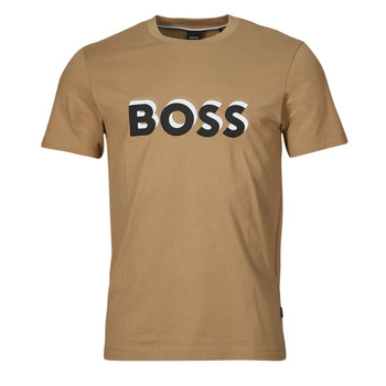 Kleidung Herren T-Shirts BOSS Tiburt 427 Kamel