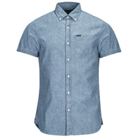 Kleidung Herren Kurzärmelige Hemden Superdry VINTAGE OXFORD S/S SHIRT Blau