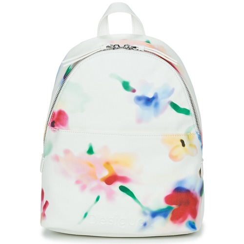 Taschen Damen Rucksäcke Desigual LIQUIDFLOWER MOMBASA Weiß / Bunt