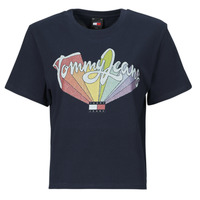 Vêtements Femme T-shirts manches courtes Tommy Jeans TJW BXY RAINBOW FLAG TEE 