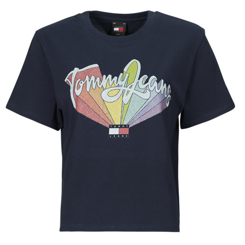 Abbigliamento Donna T-shirt maniche corte Tommy Jeans TJW BXY RAINBOW FLAG TEE 