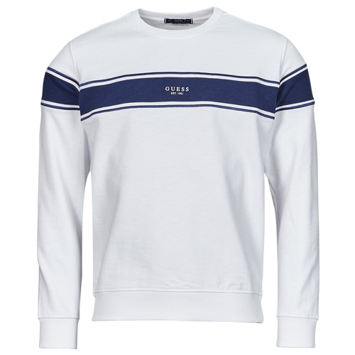 Kleidung Herren Sweatshirts Guess INSERTED STRIPE Weiß