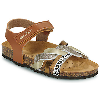 Schuhe Mädchen Sandalen / Sandaletten Geox J ADRIEL GIRL Braun, / Golden