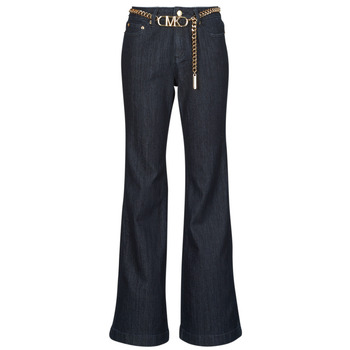 Kleidung Damen Flare Jeans/Bootcut MICHAEL Michael Kors FLARE CHAIN BELT DNM JEAN Blau