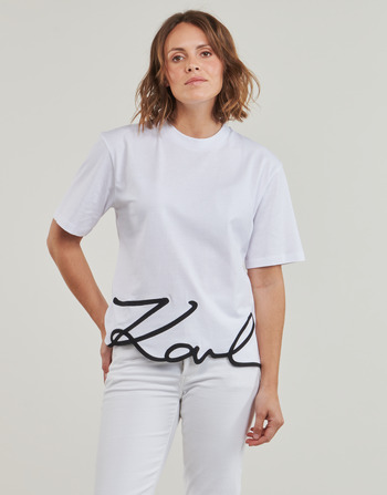 Karl Lagerfeld karl signature hem t-shirt