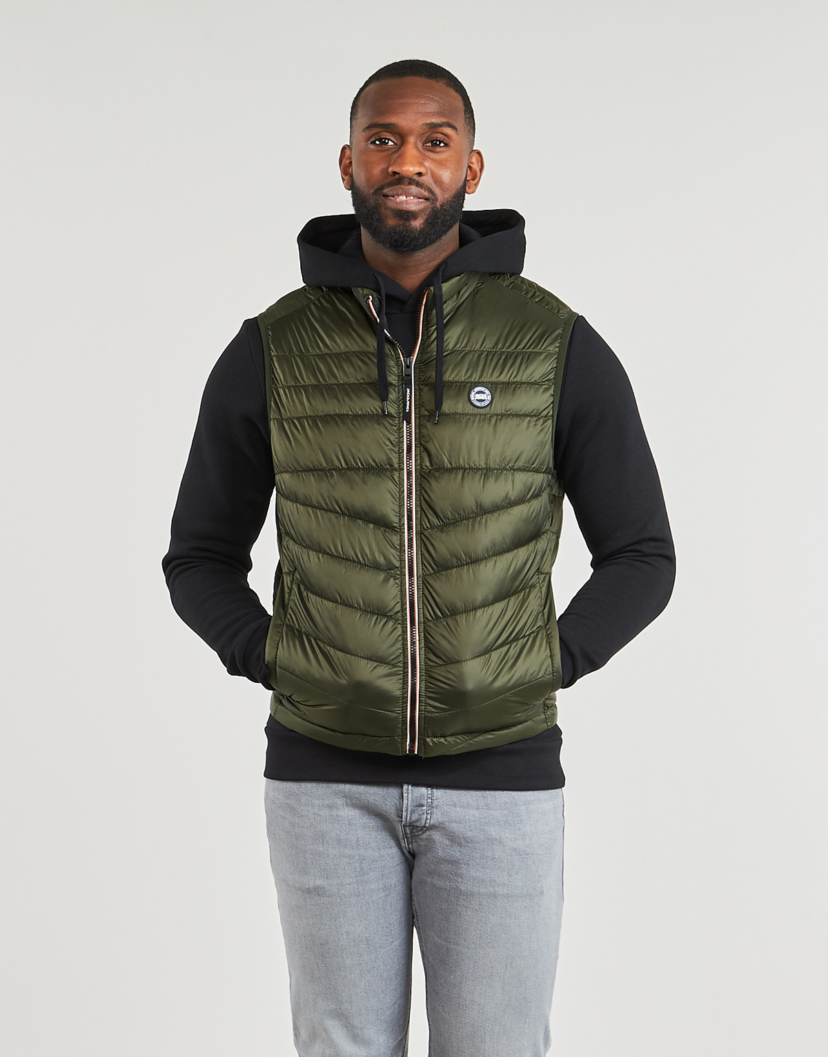 Vêtements Homme Doudounes Jack & Jones JJEHERO BODYWARMER COLLAR 