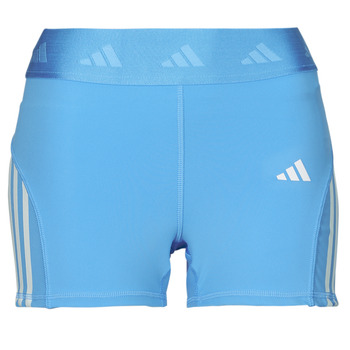 Kleidung Damen Leggings adidas Performance HYGLM 3INCH Blau / Weiß