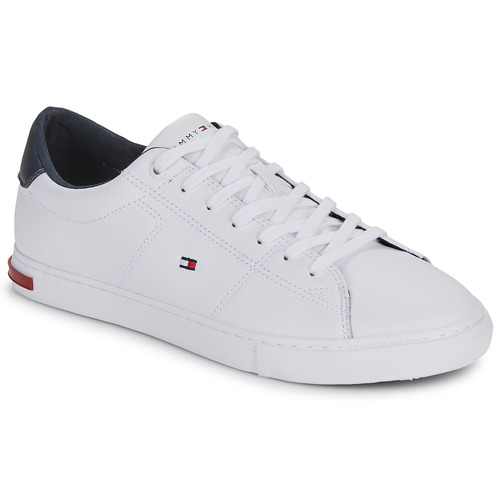 Schuhe Herren Sneaker Low Tommy Hilfiger ESSENTIAL LEATHER DETAIL VULC Weiß