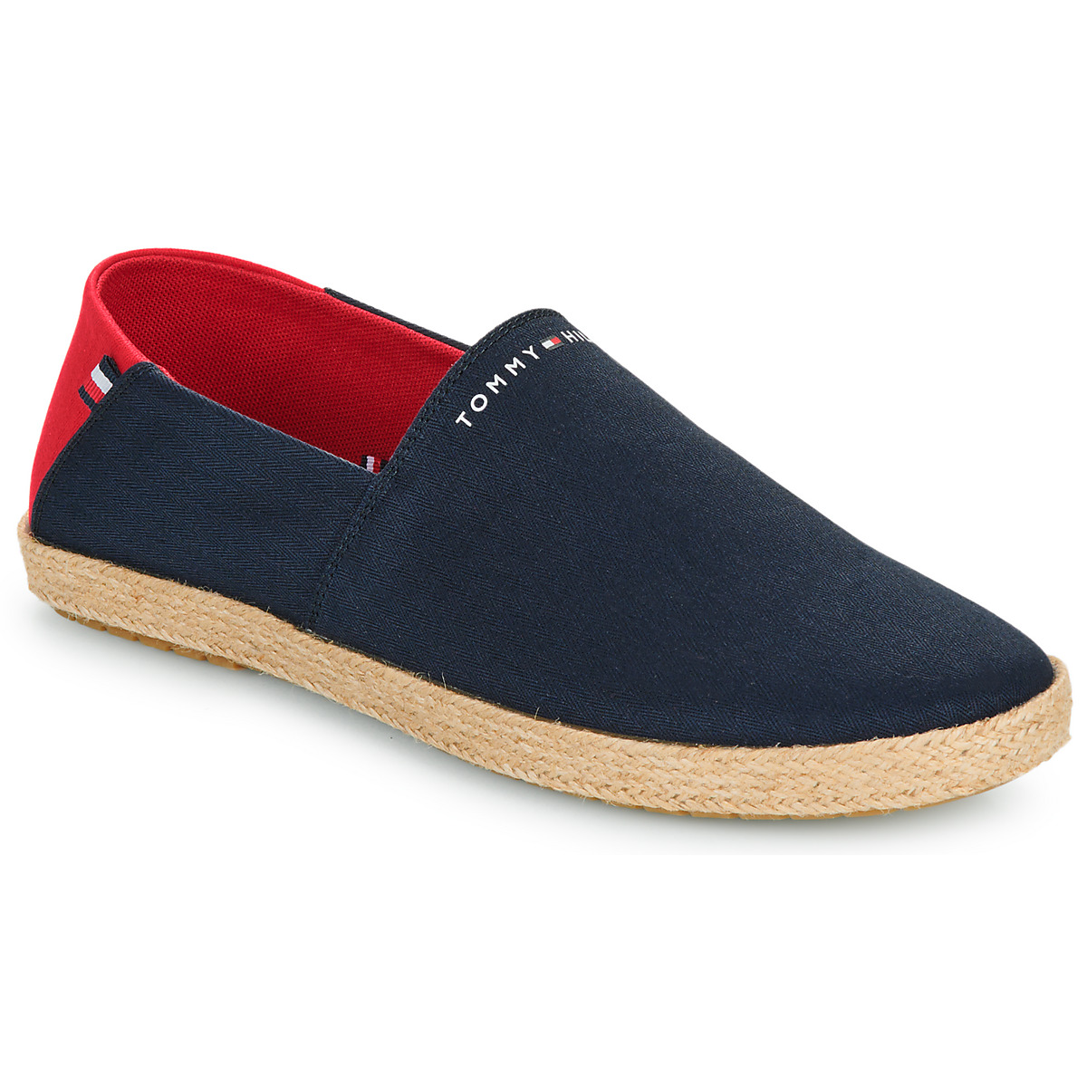 Schuhe Herren Leinen-Pantoletten mit gefloch Tommy Hilfiger HILFIGER ESPADRILLE CORE TEXTILE Marineblau