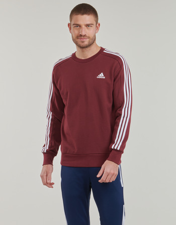 Kleidung Herren Sweatshirts Adidas Sportswear M 3S FT SWT Bordeaux / Weiß