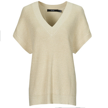 Kleidung Damen T-Shirts Vero Moda VMNEWLEXSUN  Beige